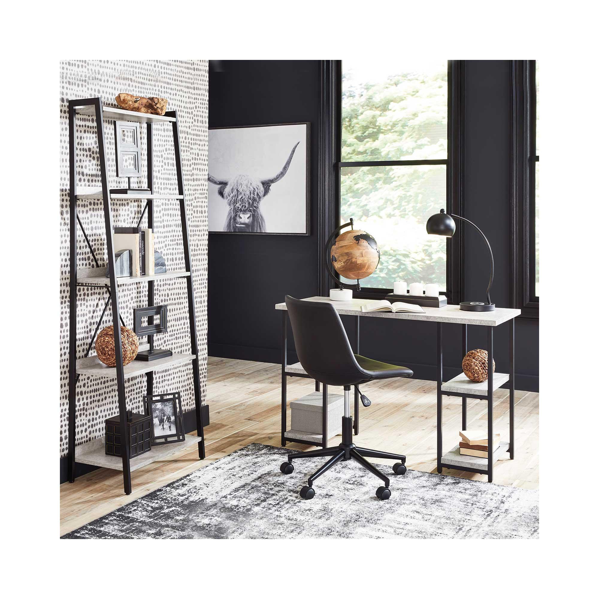 Rent to Own Ashley Lazabon 3 Piece Desk, Bookcase, & Chair at Aaron's